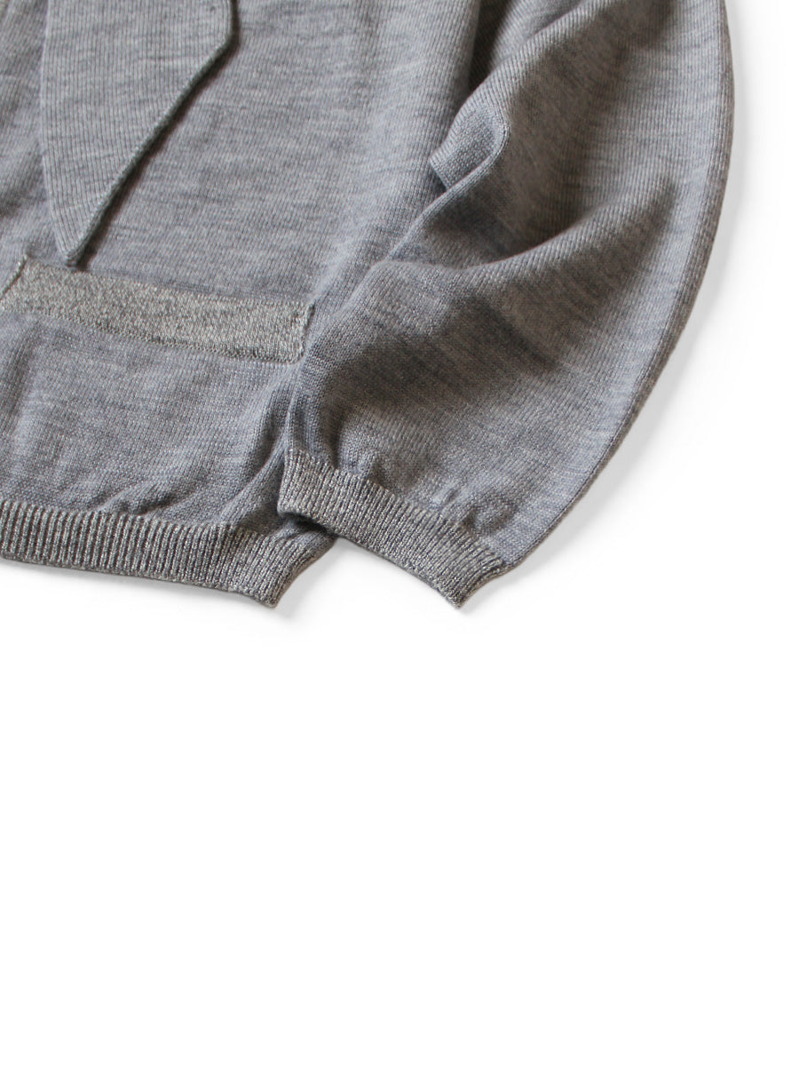 12G Knit Bow Tie Cardigan (M's)
