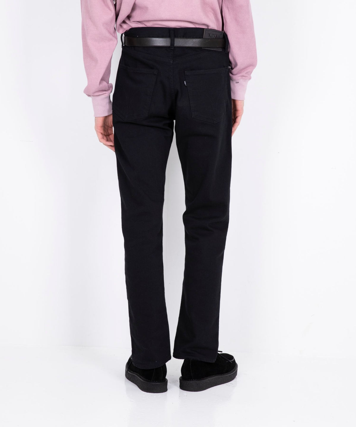 50's XX Black Denim Straight Pants