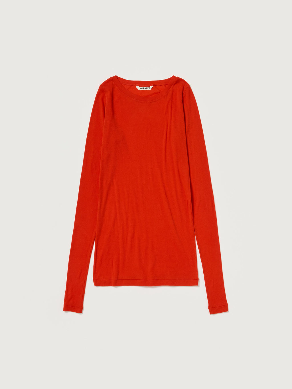 SUPER HIGH GAUGE SHEER RIB WIDE-NECK L/S TEE
