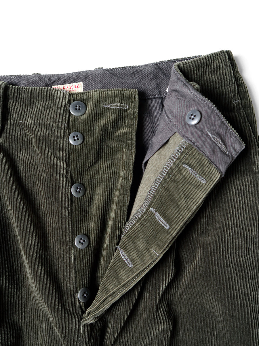 7W Corduroy High Waist Knee Pants