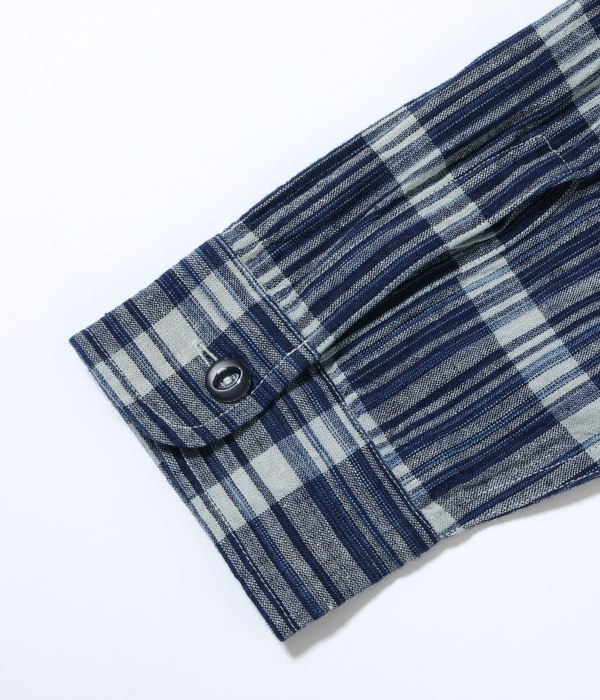 FICTION ROMANCE 5oz. INDIGO CHECK WORK SHIRT