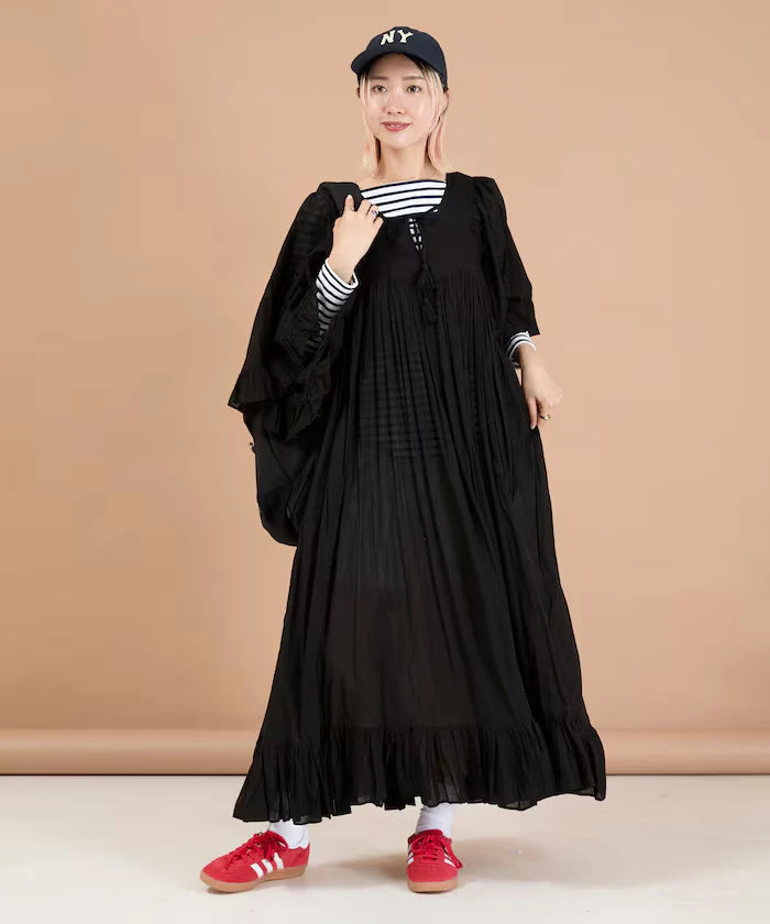 India Square Neck Frilled Dress