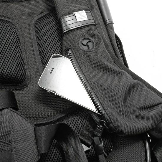 EXCLUSIVE BALLISTIC NYLON 2POCKET BACK PACK /BLACK