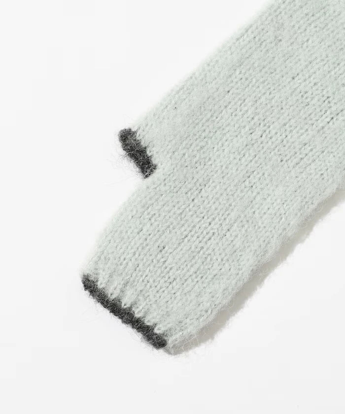 Alpaca Blend Bicolor Knit Gloves