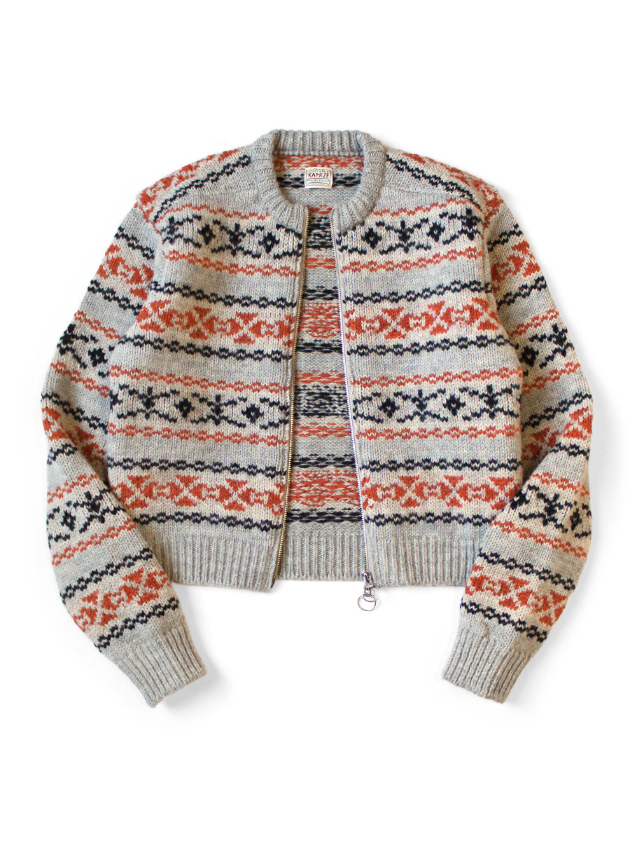 3G Wool Yellowknife Fair Isle ZIP Short...