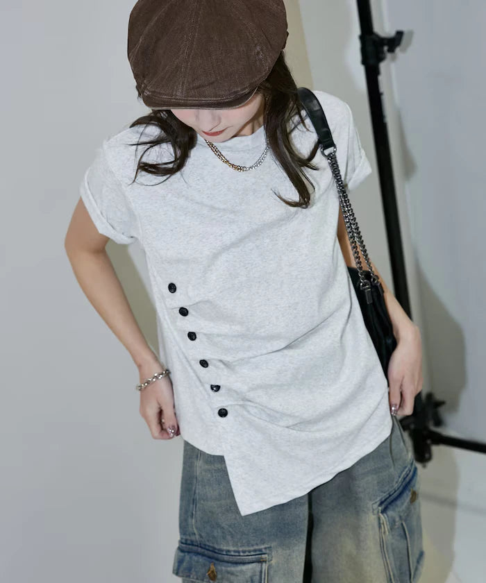 Button Design T-Shirt Limited Edition