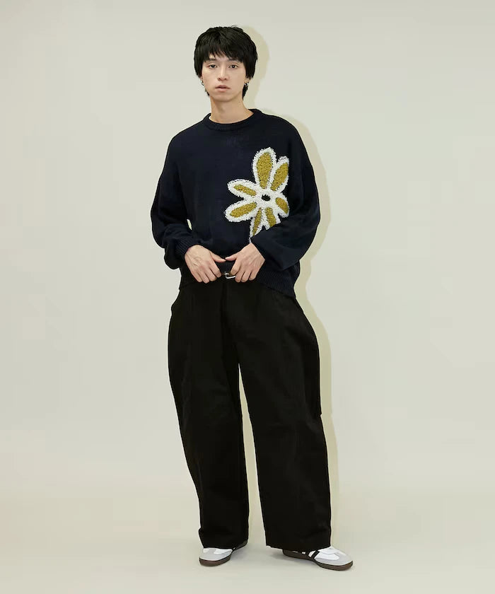 Boucle Flower Pullover Knit [Limited Edition]