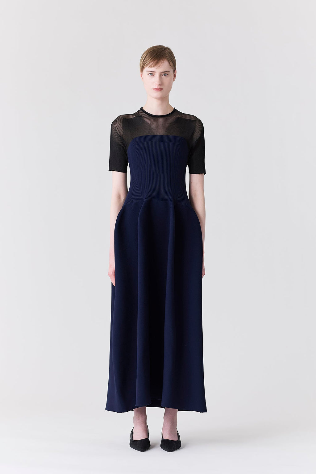 POTTERY LUCENT DECOLLETAGE SHORT SLEEVE DRESS