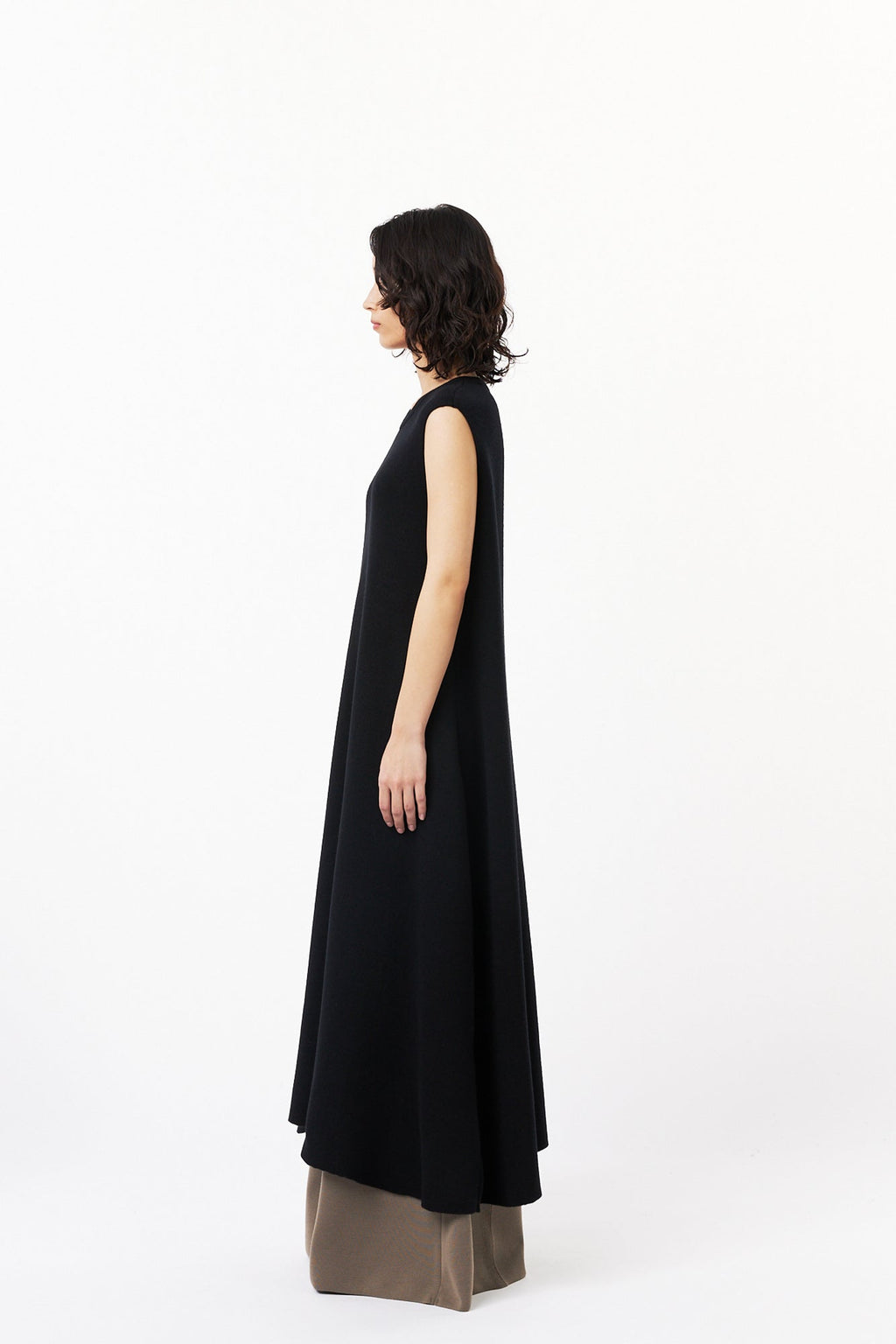 WOOL MILAN  SLEEVELESS DRESS