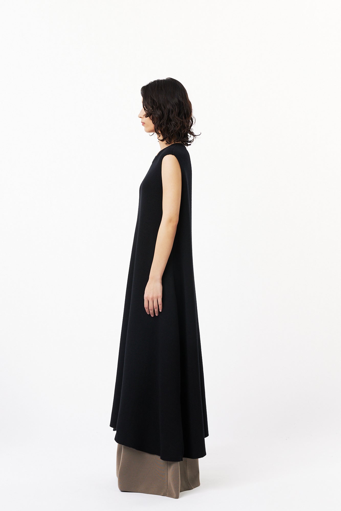 WOOL MILAN  SLEEVELESS DRESS