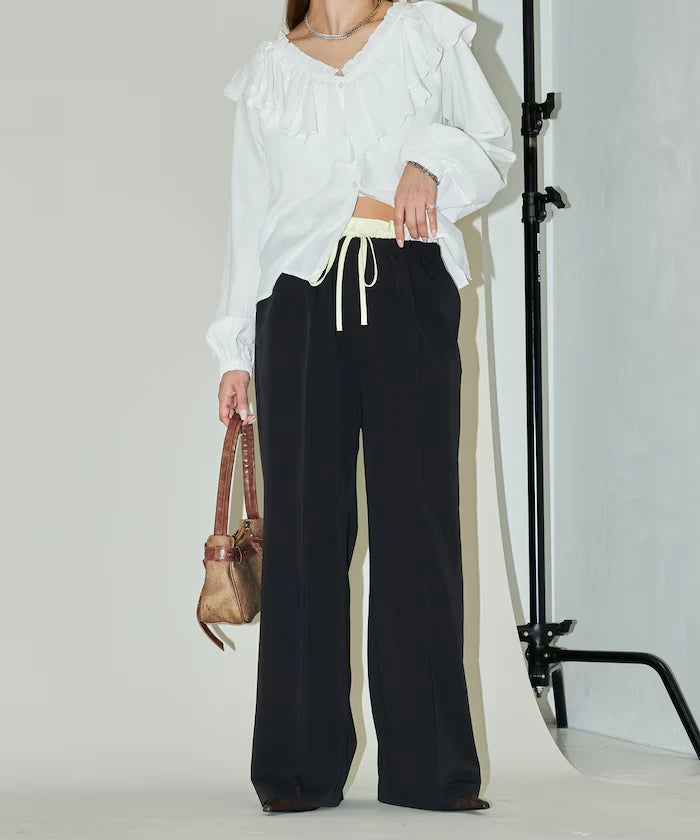 West Shearing Panel Easy Slacks Pants Limited Edition