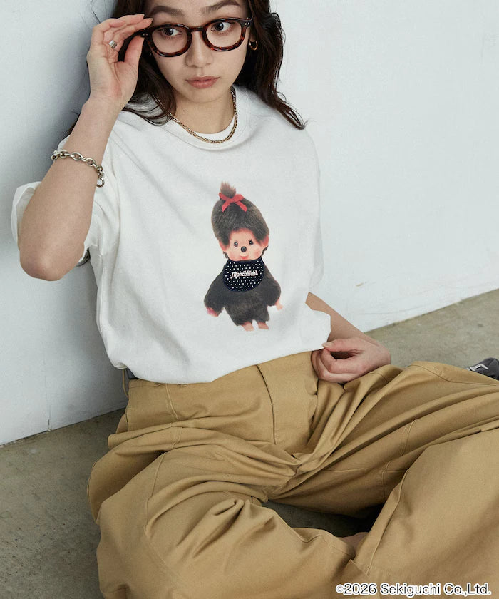 Monchhichi Mixed Material Docking T-Shirt Limited Edition