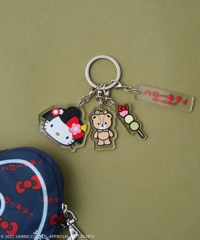 "HELLO KITTY" Kimono Acrylic Keychain
