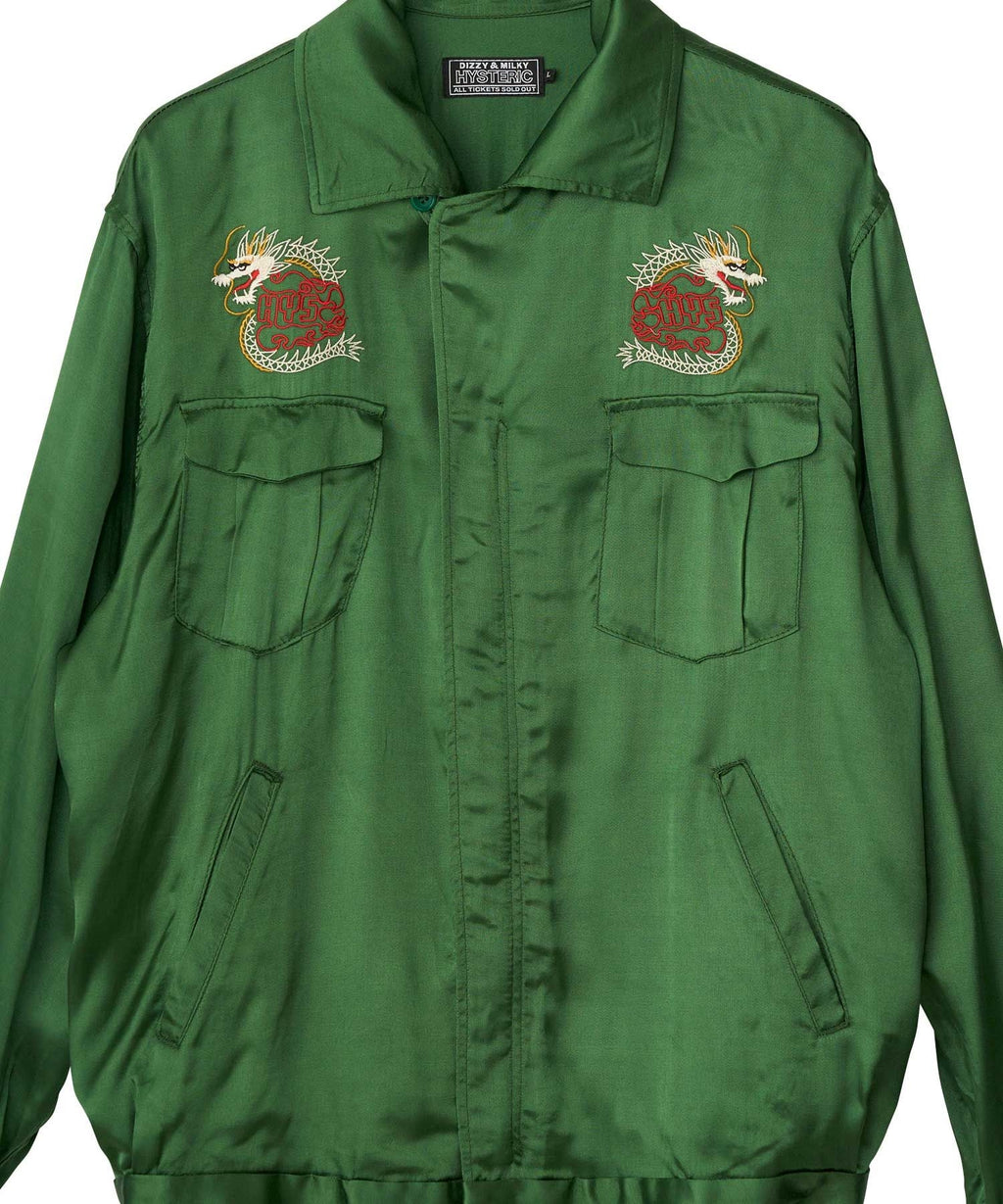 DRAGON FLAME Embroidered Souvenir Shirt