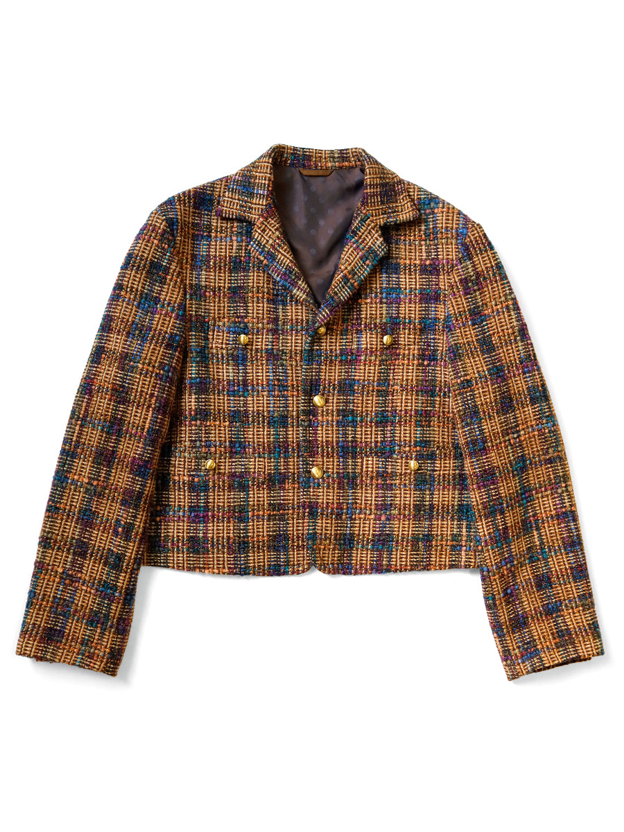 Kazatsui Tweed Check Baba-Soya JKT