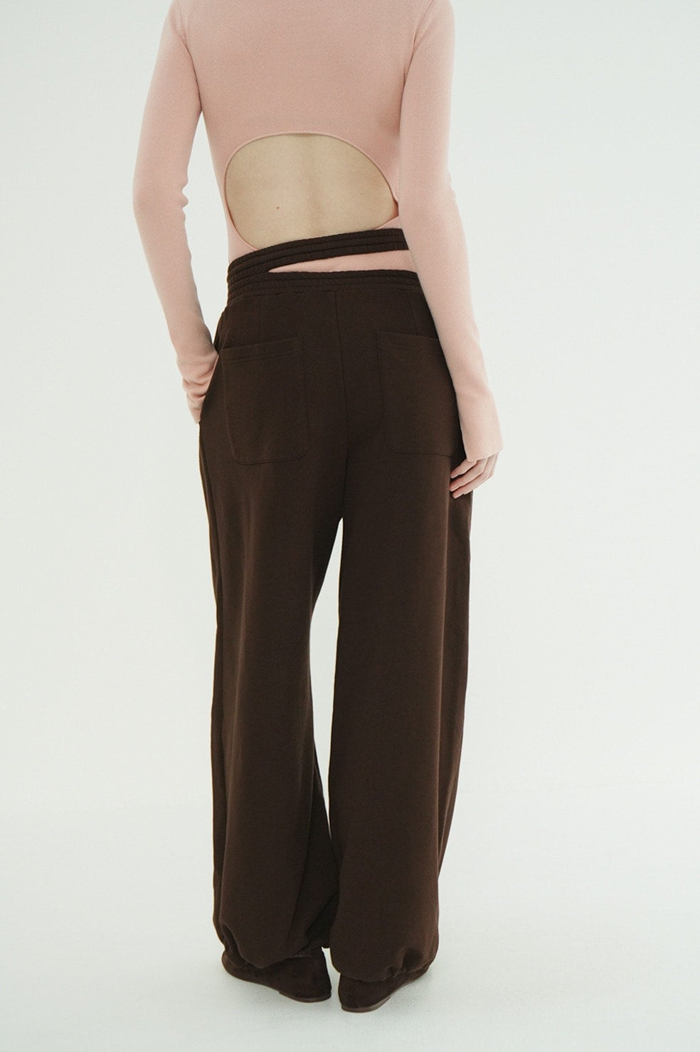 SLASH WAIST SWEAT PANTS