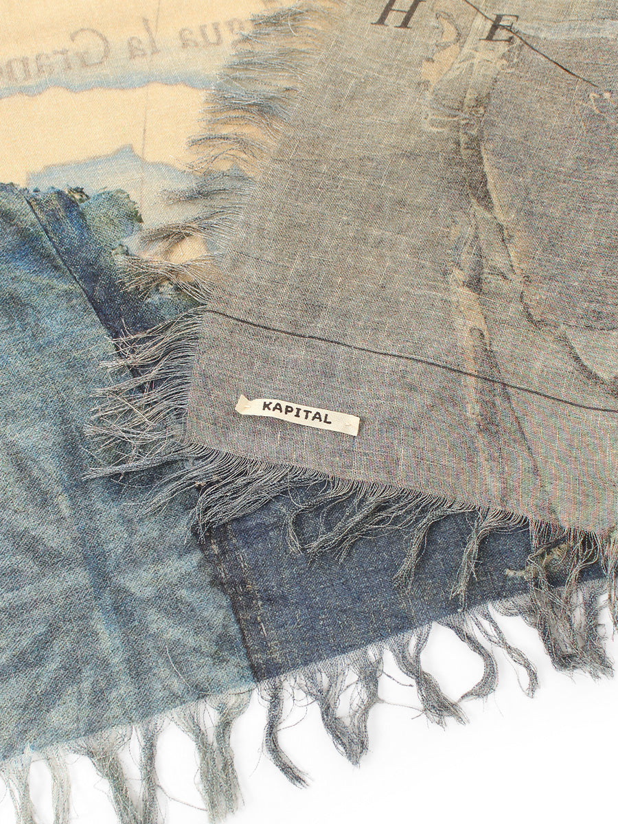 Rayon Fringe Square Stole (KAYO HUESO De...