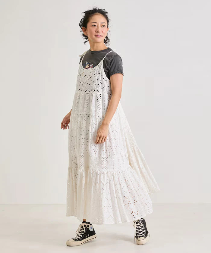 India Shifraretiard Shoulder Ribbon Camisole Dress
