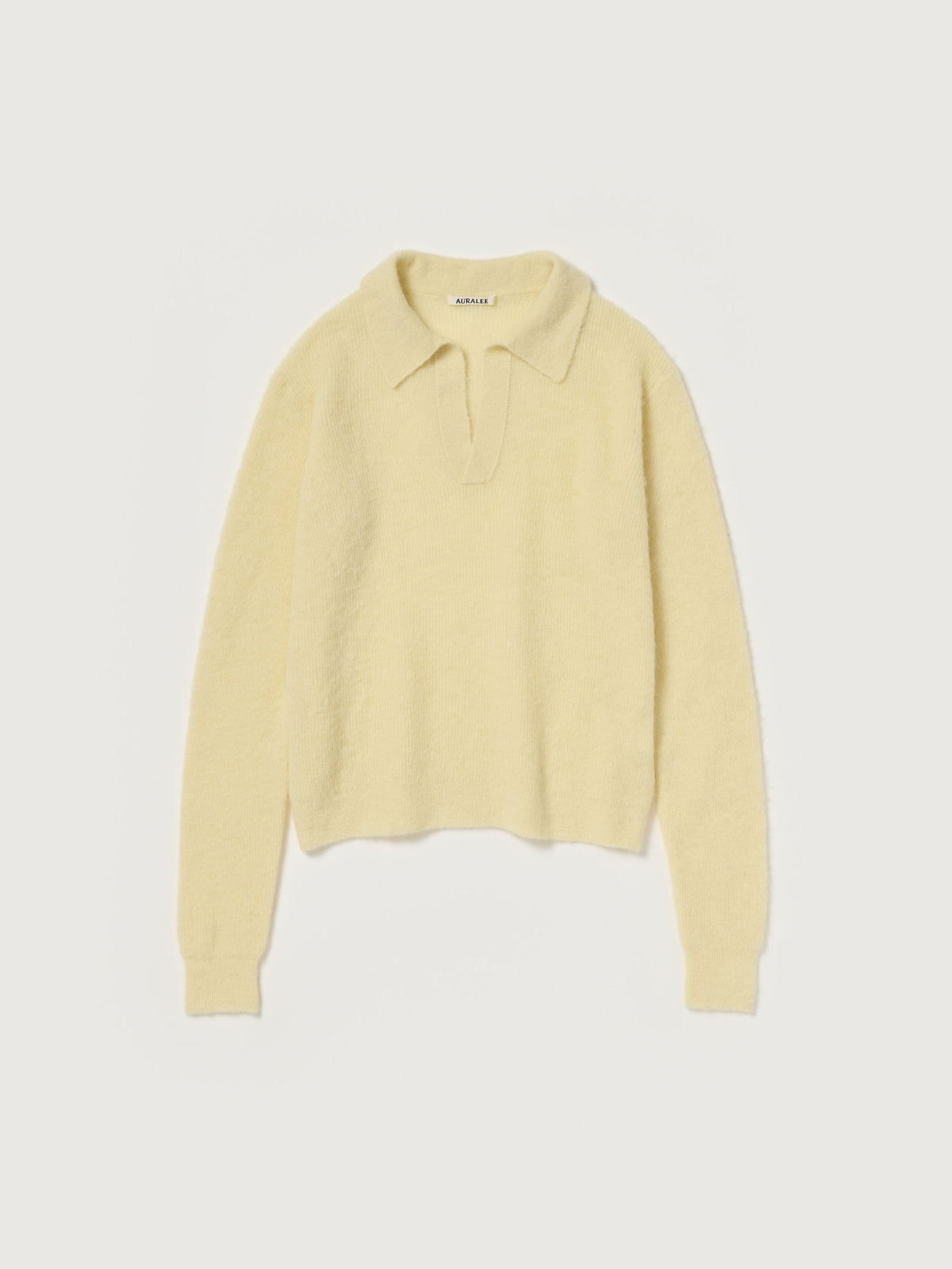 BABY SURI ALPACA SHEER KNIT SKIPPER POLO