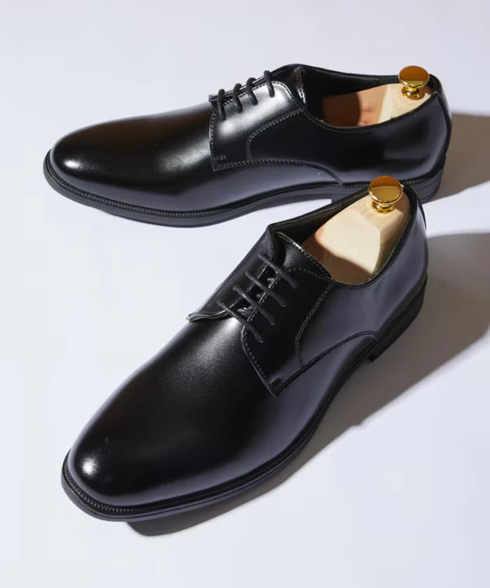 Plain-toe cow leather dress shoes [limited release]