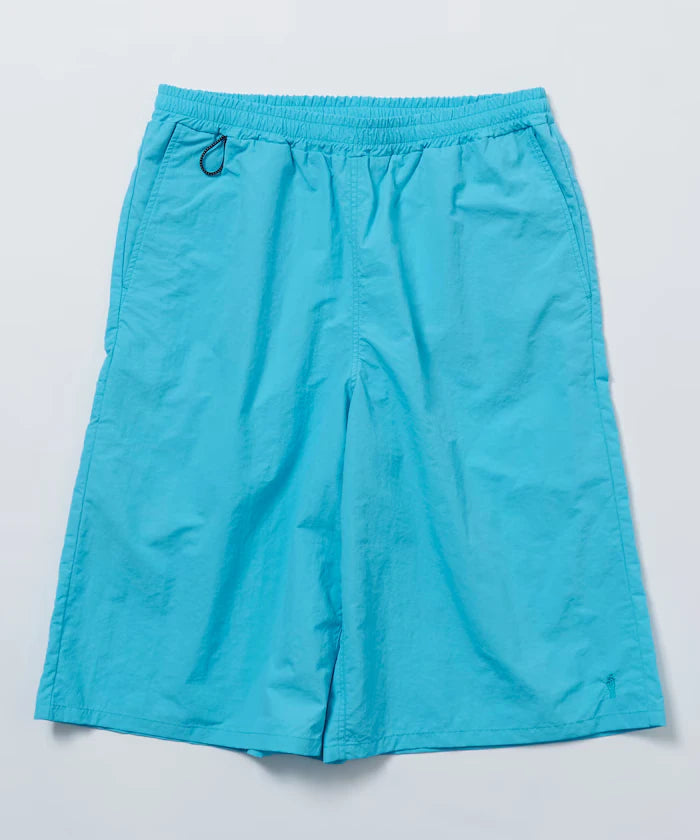 Nylon Sleek Water Length Baggy Shorts