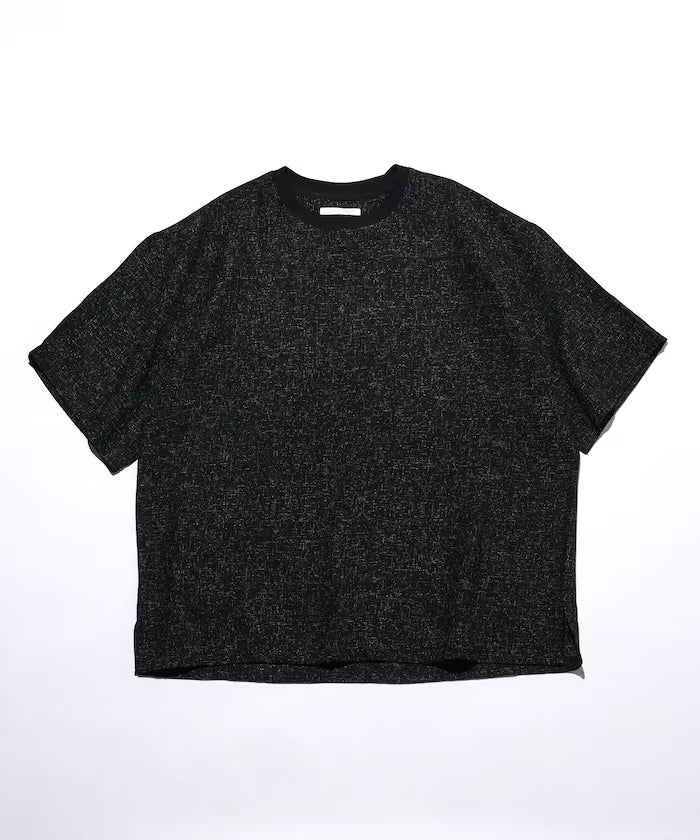Dry Touch Summer Tweed Short Sleeve Crew Neck