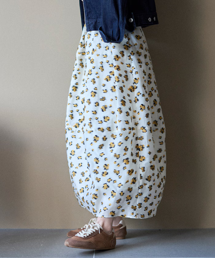 Flower Sheer Jacquard Cocoon Skirt - Released on February 12 at 12:00