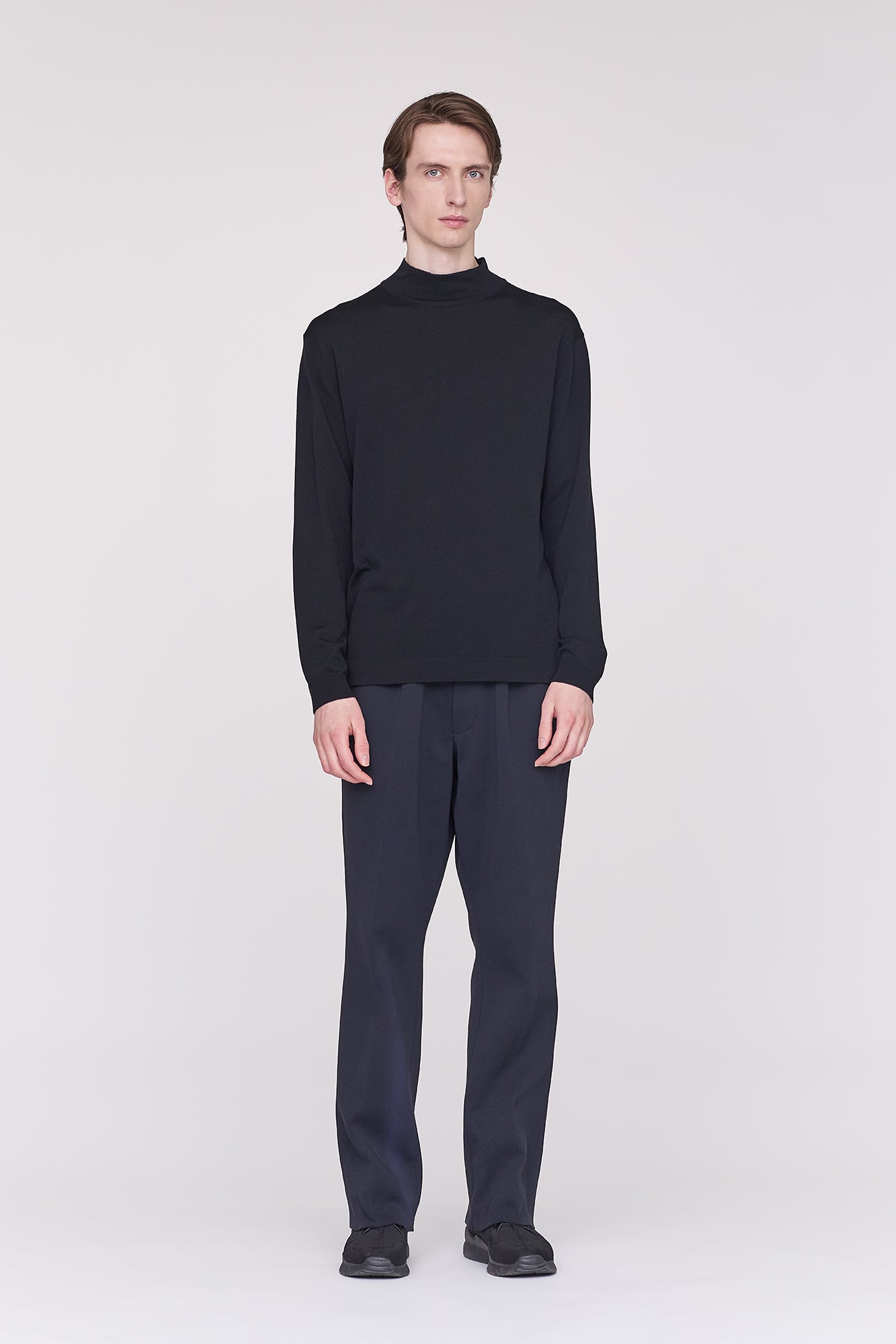 SOFT HIGH GAUGE MOCKNECK LONG SLEEVE TOP