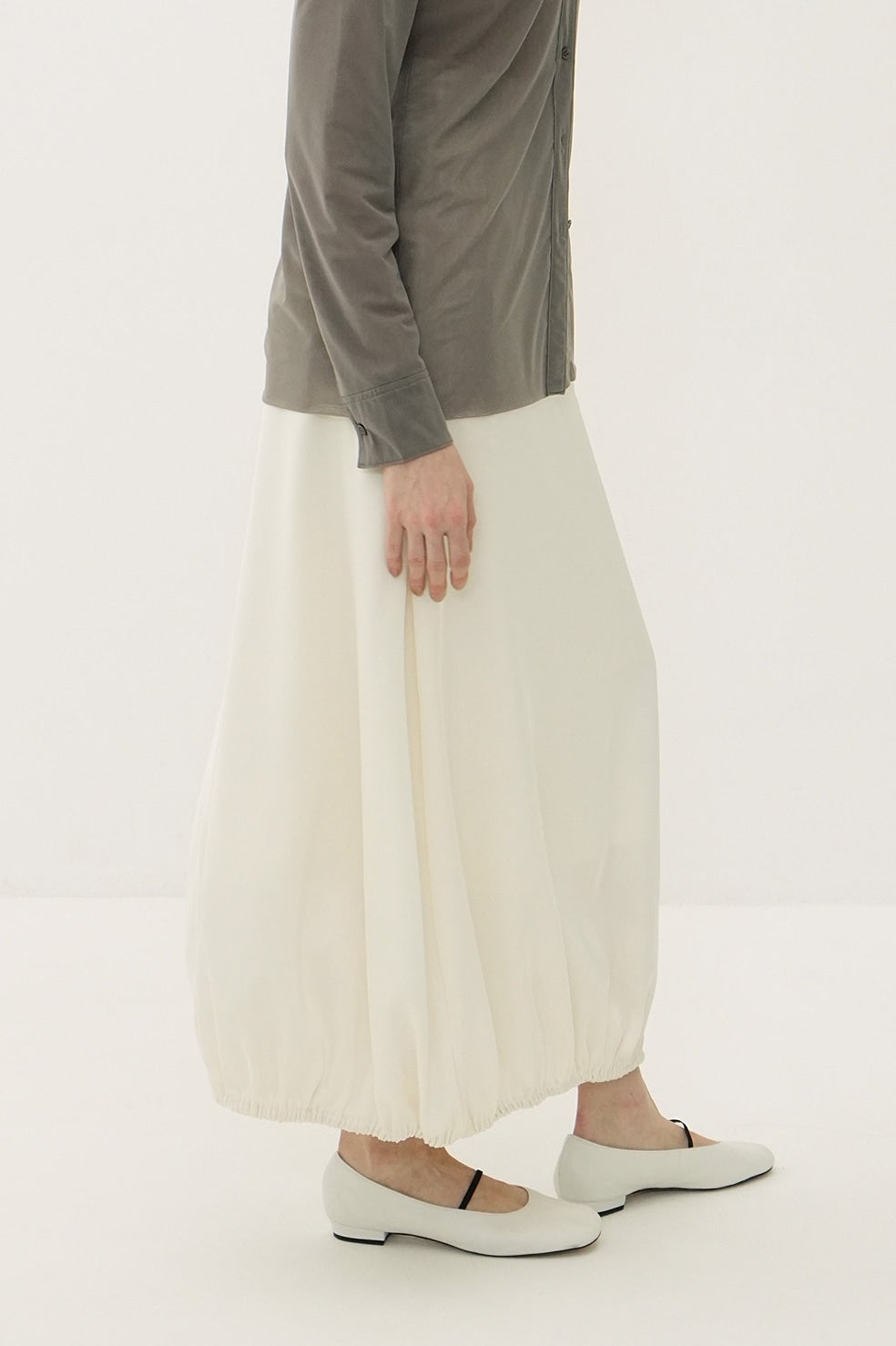 SATIN BALLOON SKIRT
