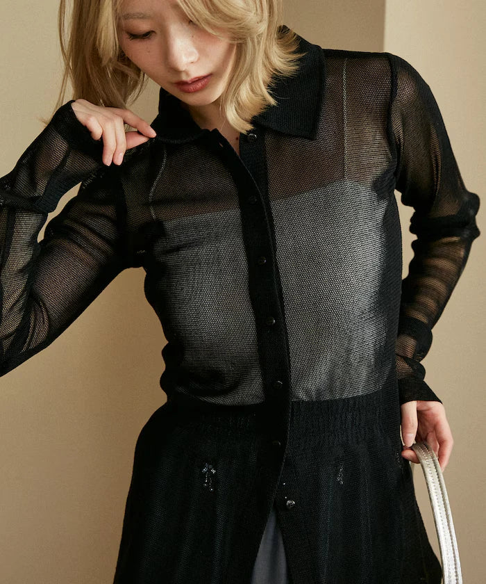 Mesh Shirt Cardigan Limited Edition