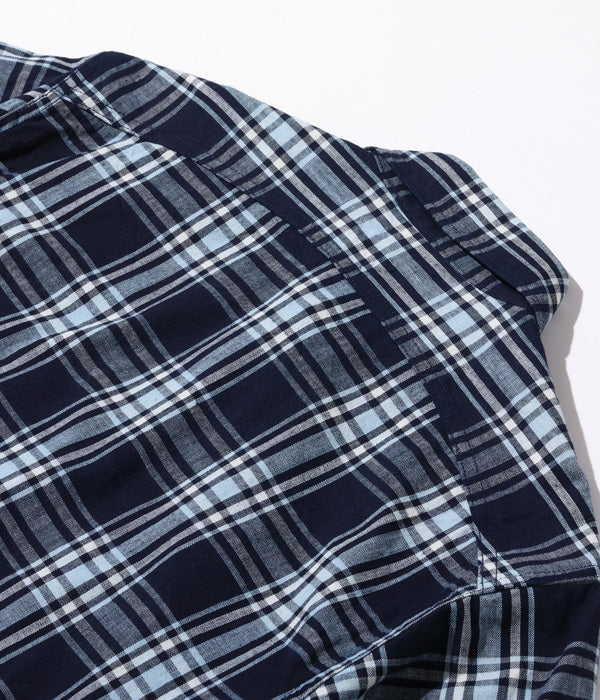 FICTION ROMANCE 7.9oz. INDIGO CHECK WORK SHIRT