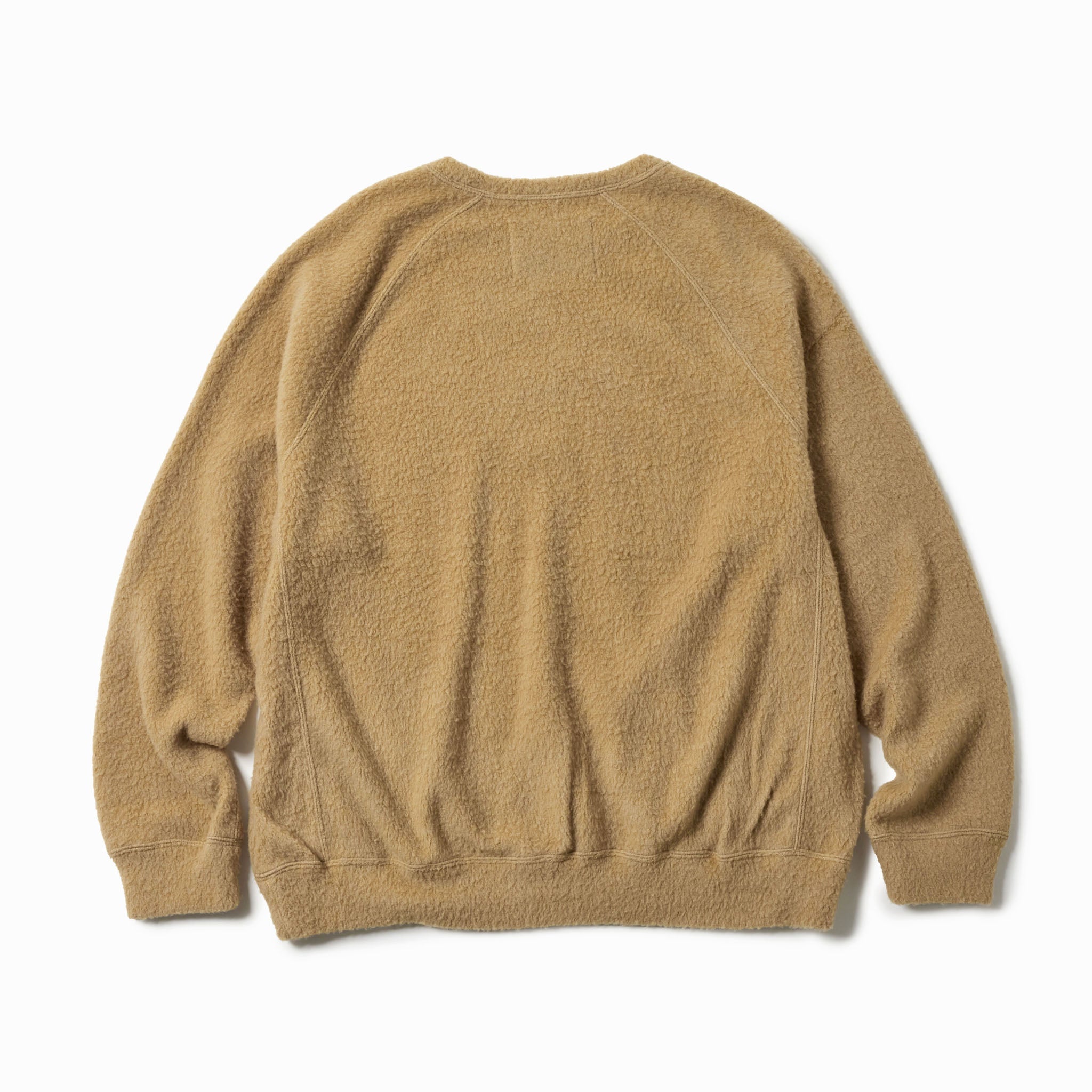 GL69593 / WOOL SUPER 140's FLEECE RAGLAN CREW NECK SHIRT