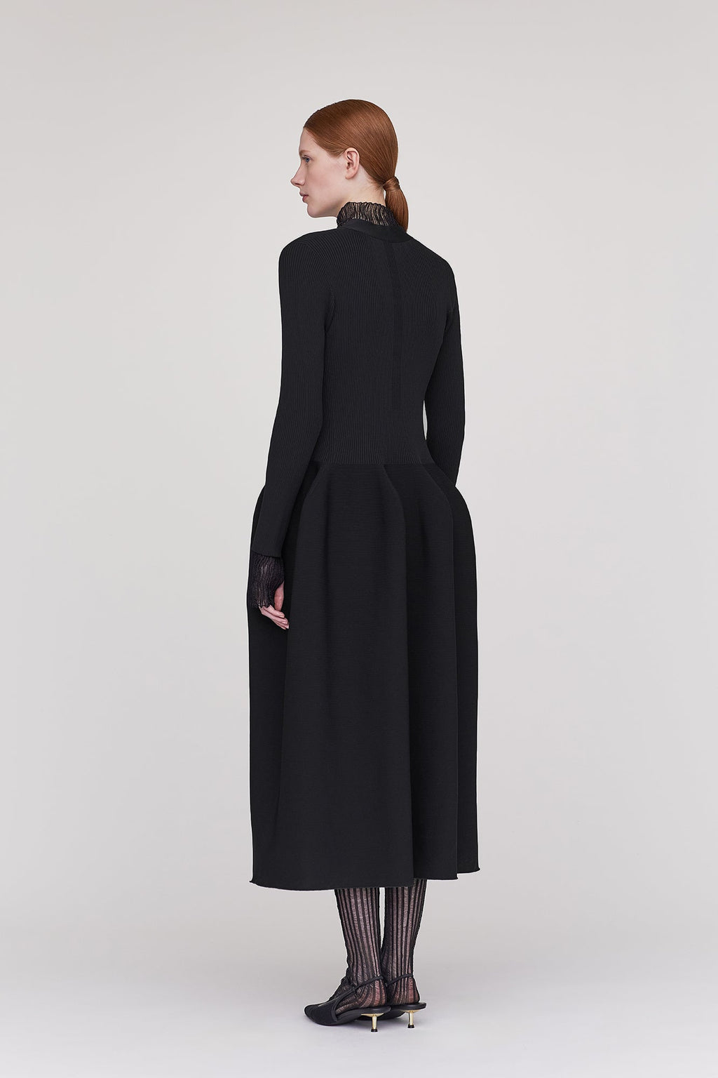 POTTERY LONG SLEEVE CARDIGAN DRESS