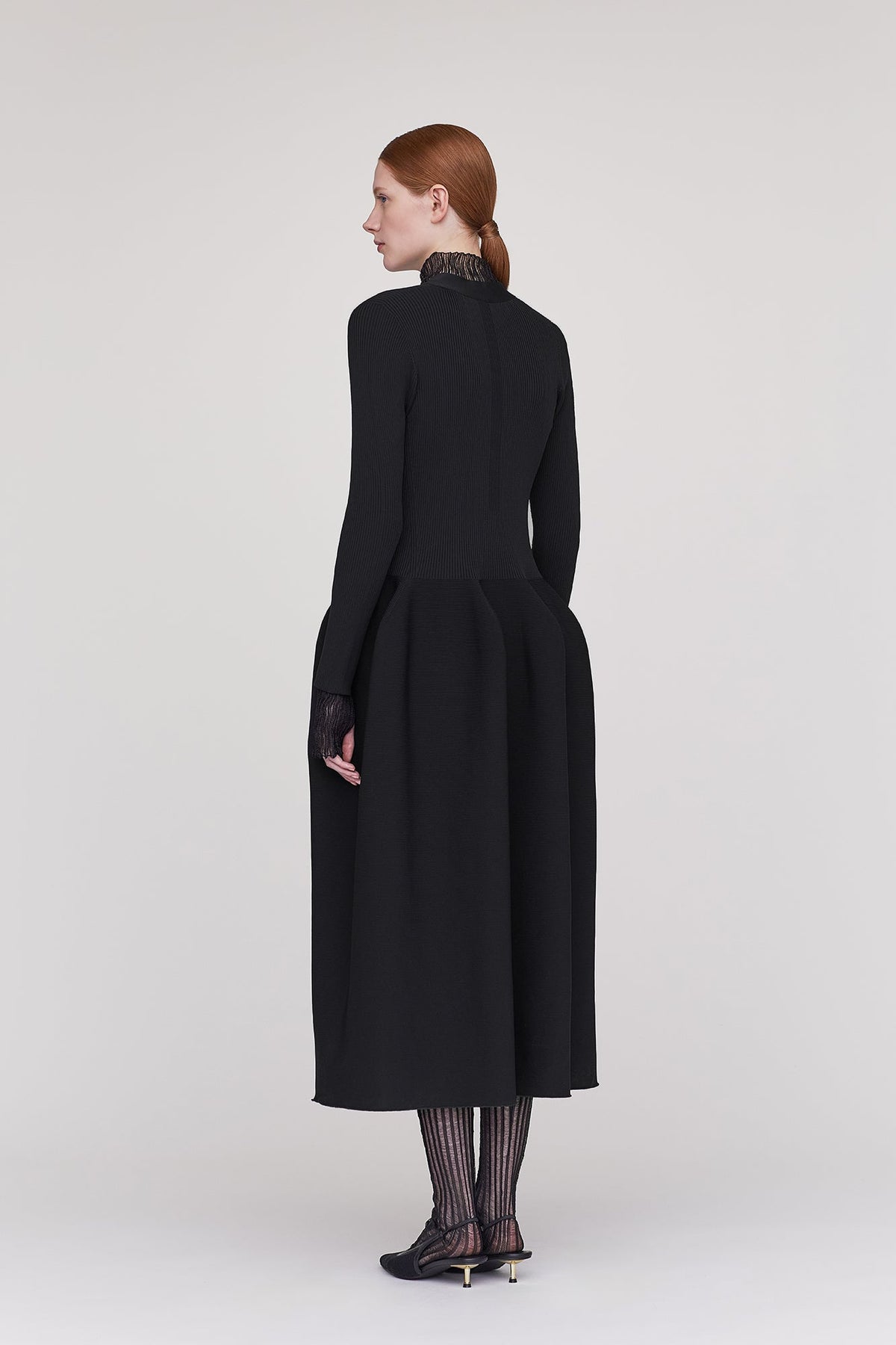 POTTERY LONG SLEEVE CARDIGAN DRESS