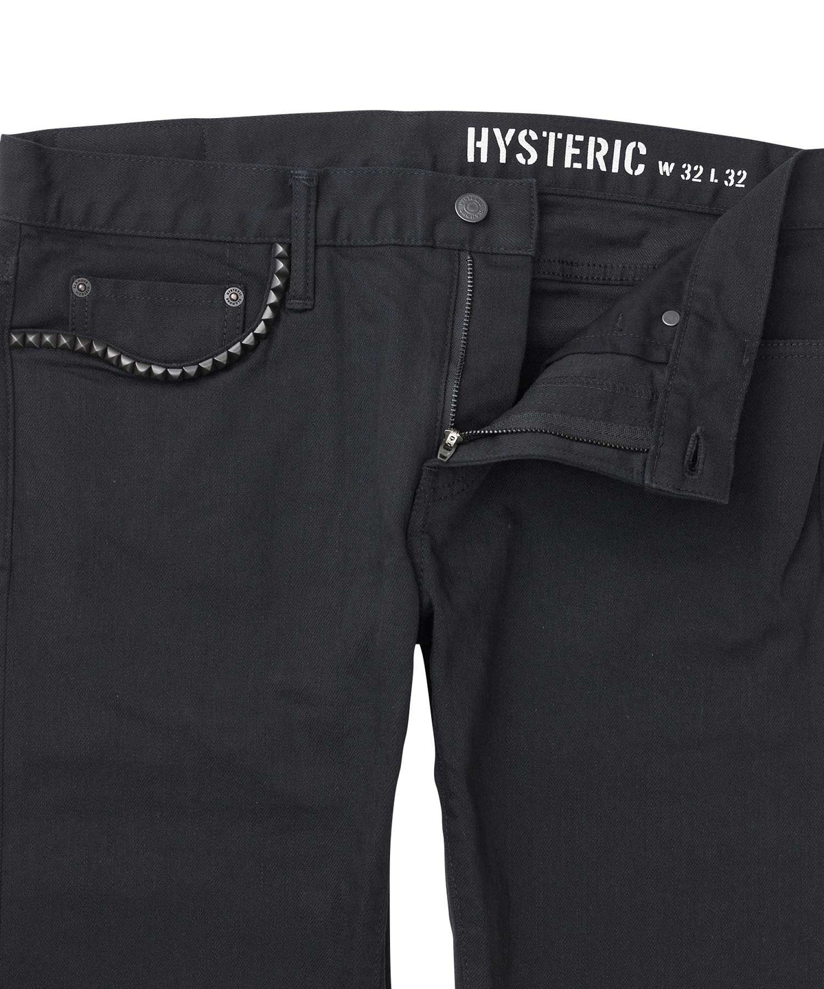 Black Denim Slim Pants