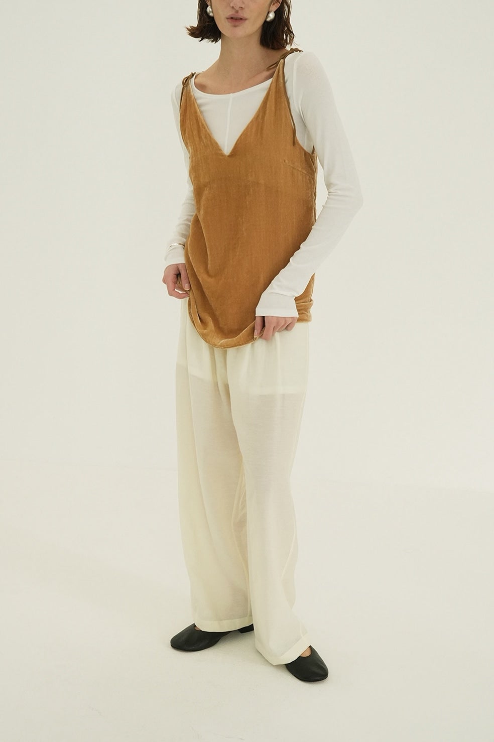 SHEER STRAIGHT PANTS