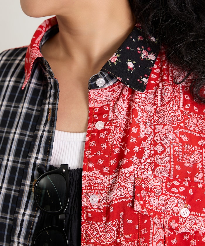 Patchwork Big Shirt