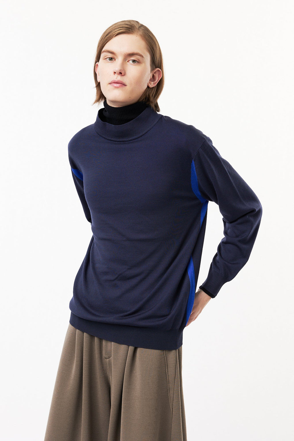 DF WOOL MOCKNECK PULLOVER