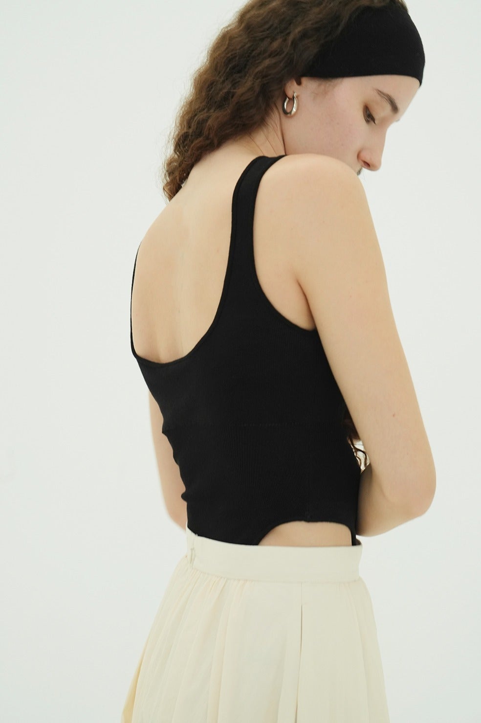 BACK OPEN KNIT BODYSUITS