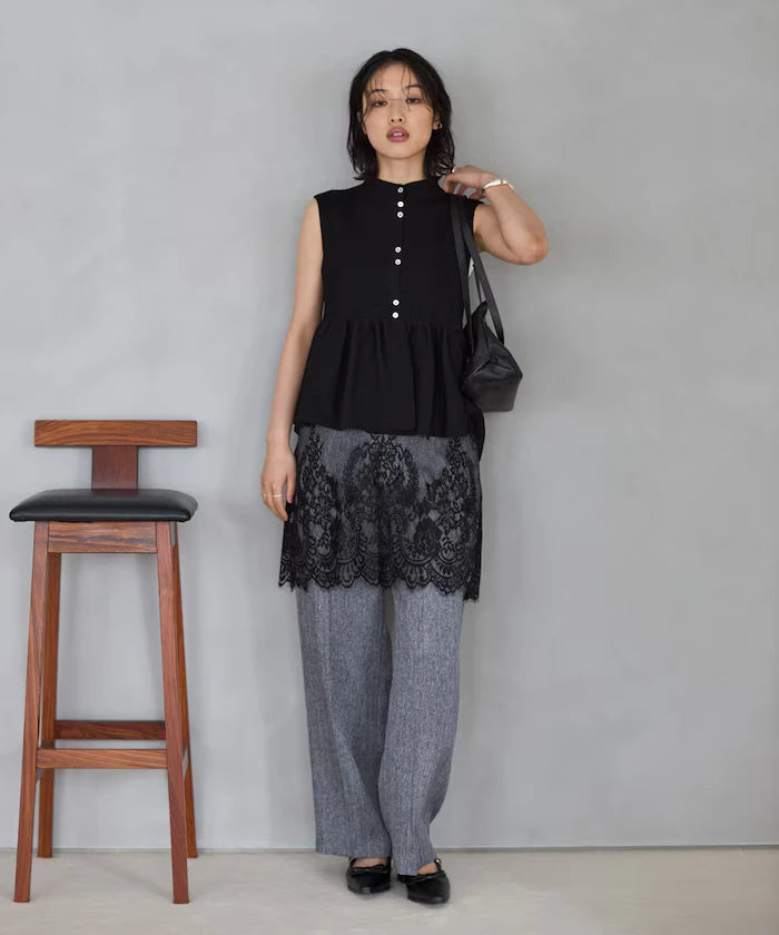 Japan Made Whole Garment Peplum Vest