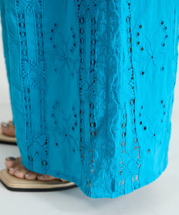 Cutwork Embroidered Easy Pants
