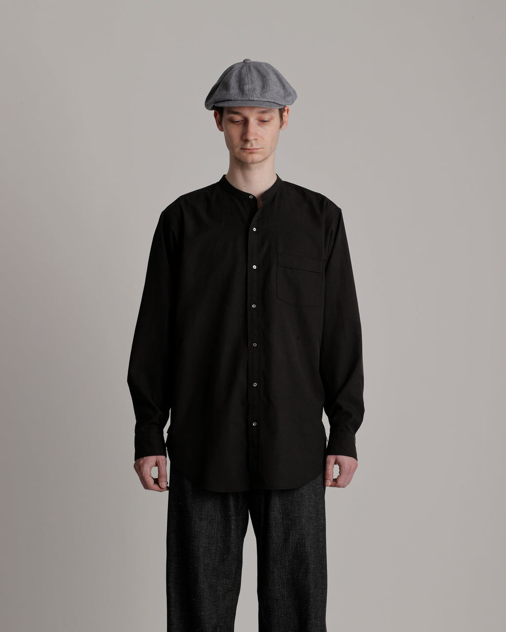 LOT.104 BAND COLLAR SHIRT