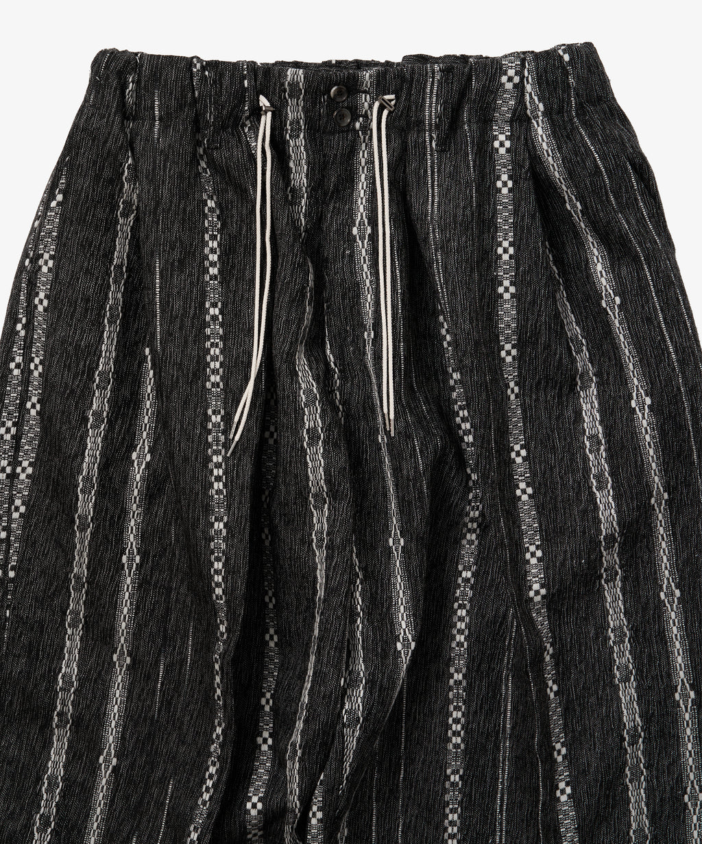 watahiko circular pants black