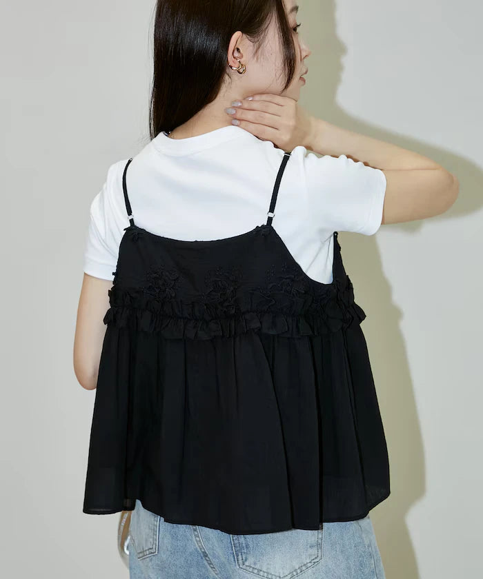 Floral Embroidery Detail Camisole Bustier Limited Edition