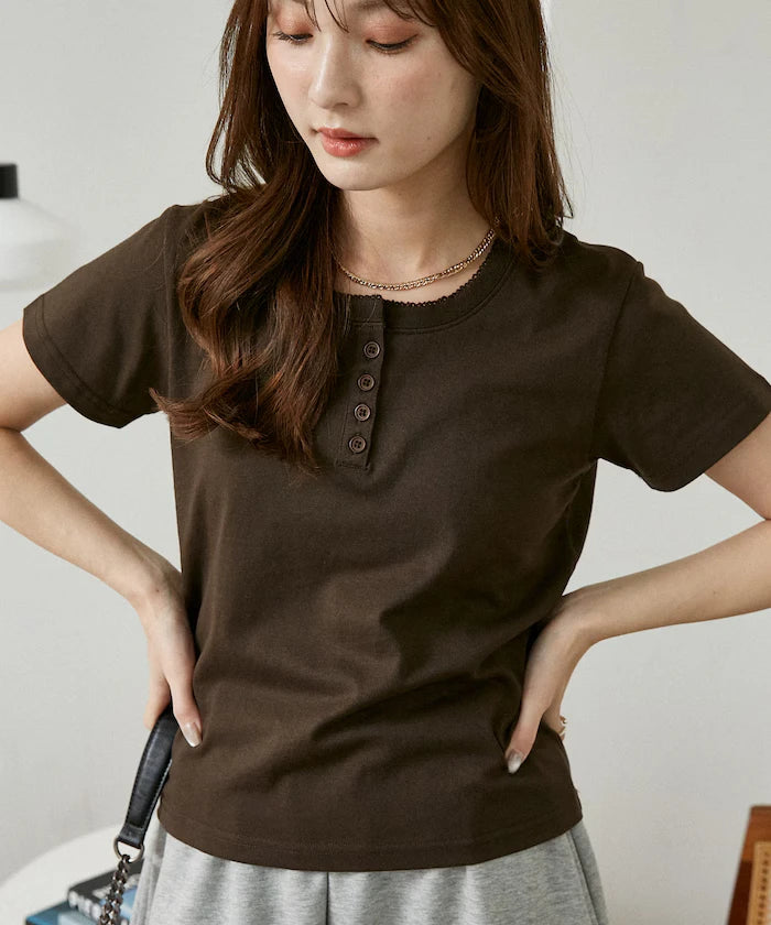 Picot Race Henry Neck T-Shirt Limited Edition