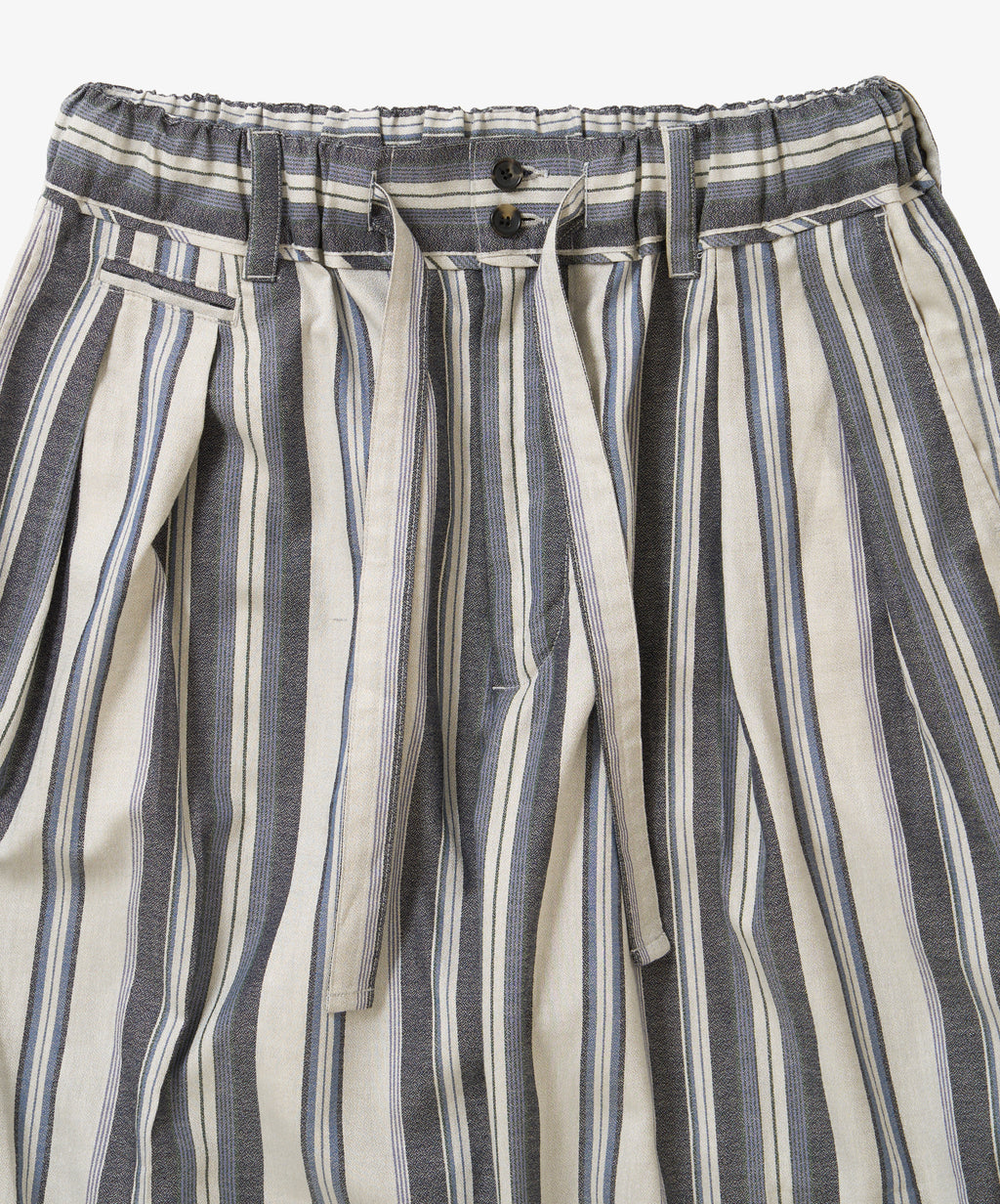 banshu ori hakama pants navy stripe