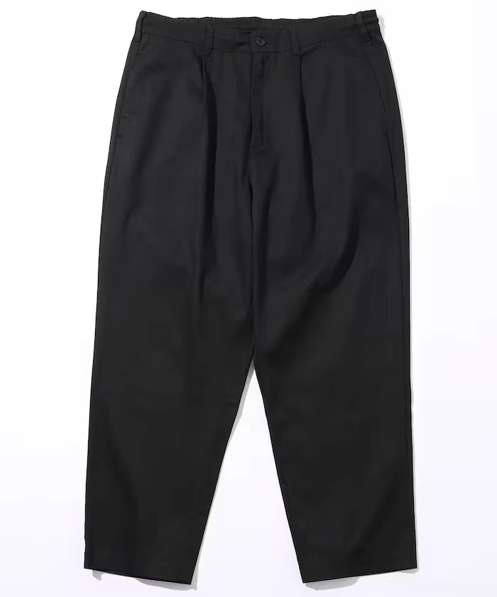 Wide Silhouette Drawstring Chino Pants / Tapered Silhouette Easy Chino Pants