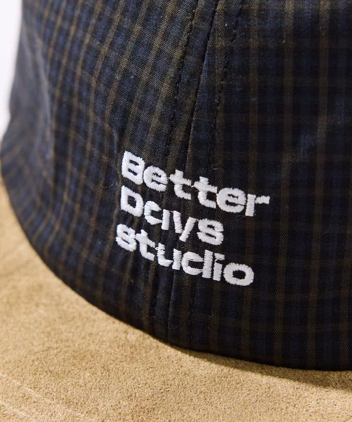 BetterDays Studio × FREAK'S STORE Two-Tone Flat Visor Check Cap
