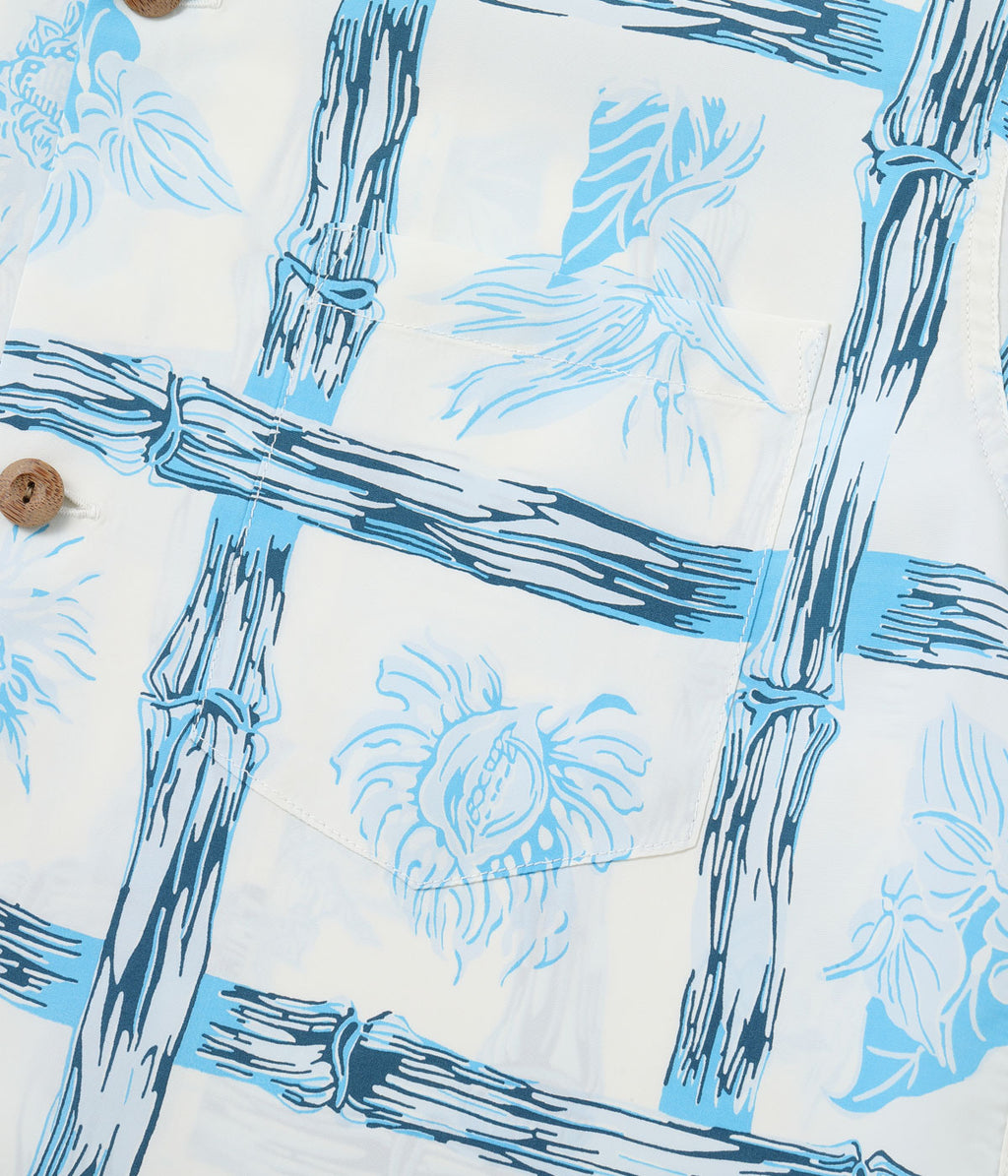 RAYON HAWAIIAN SHIRT “ISLAND PLANTS”