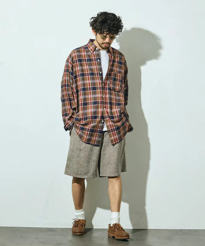 Summer Tweed Easy Wide Shorts / Compatible with Setup
